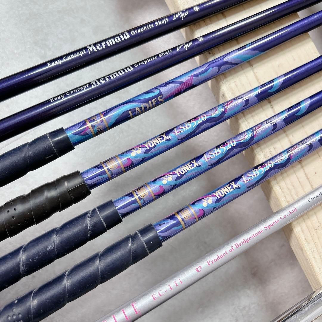 V289 YONEX 他 レディース ゴルフ クラブセット 9点 ピンク 初心者