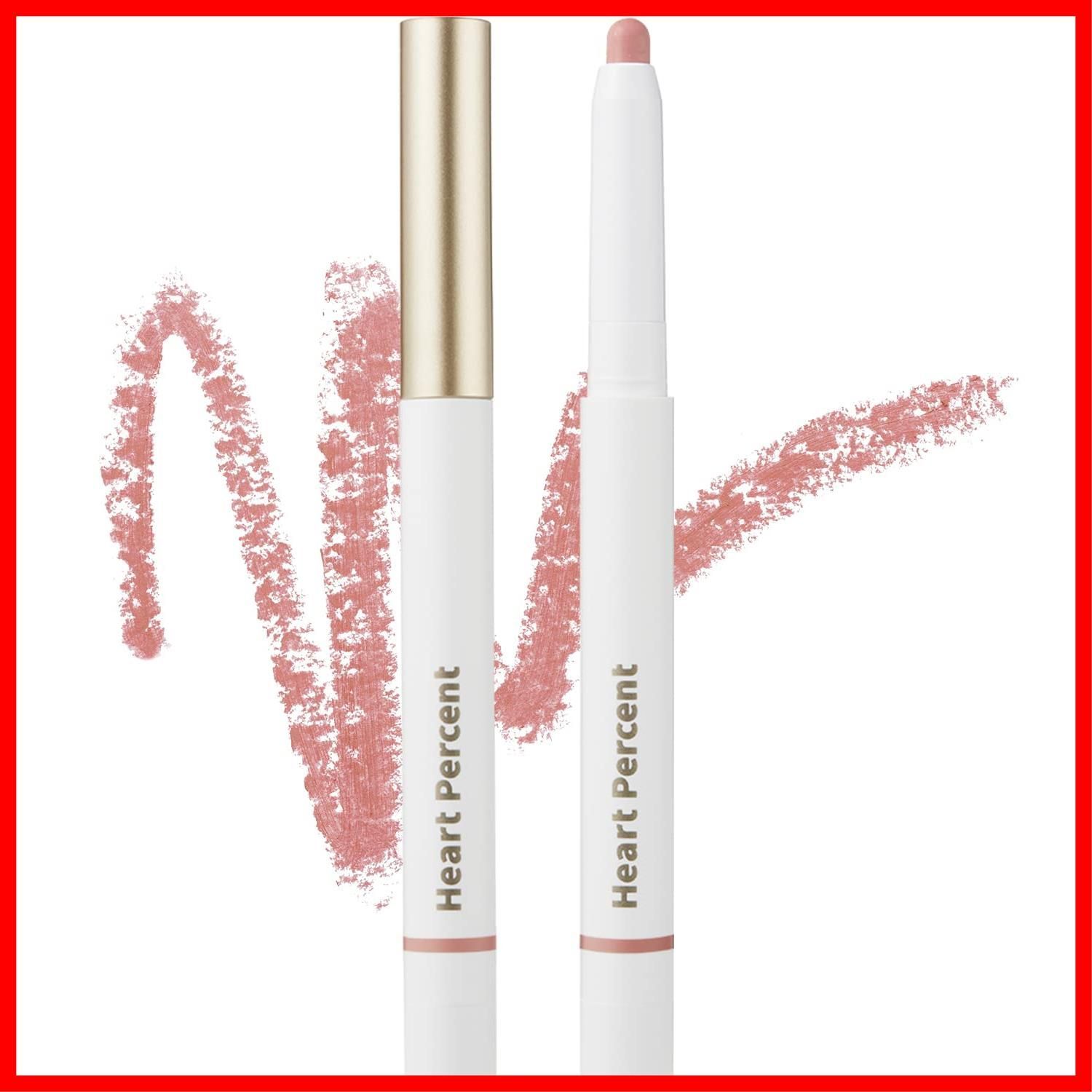 ハートパーセント Heart Percent ドットオンムードリップペンシル Dote On Mood Lip Pencil リップライナー リップベース シェディング チーク マルチ4 in 1リップペンシル 口角ライナー 06 ローズベージュ