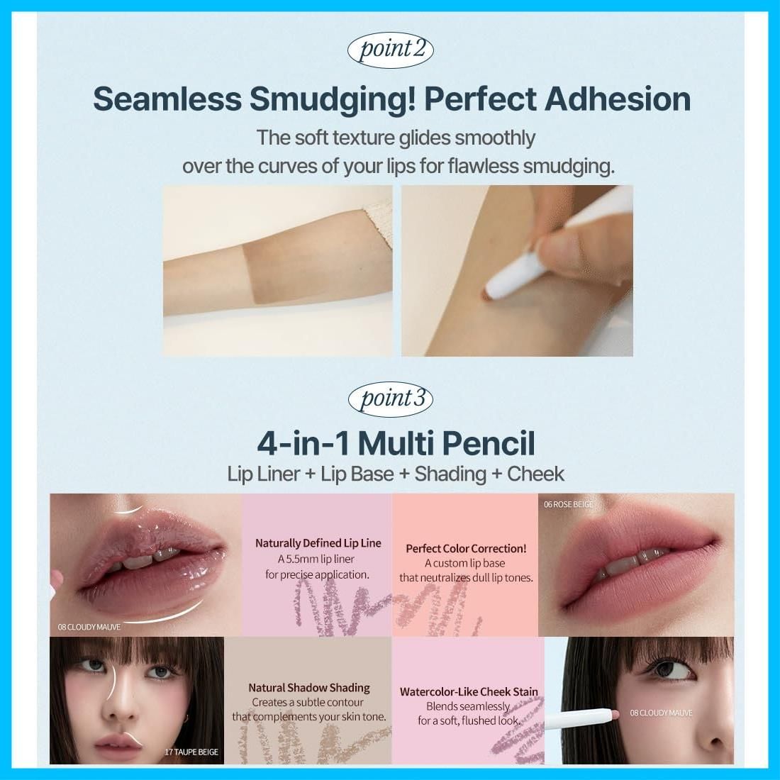 Pencil Lip リップライナー リップベース シェディング チーク Mood On マルチ4 in 1リップペンシル Dote 口角ライナー ドットオンムードリップペンシル 11.ソフトグロウ SOFT Percent GLOW ハートパ