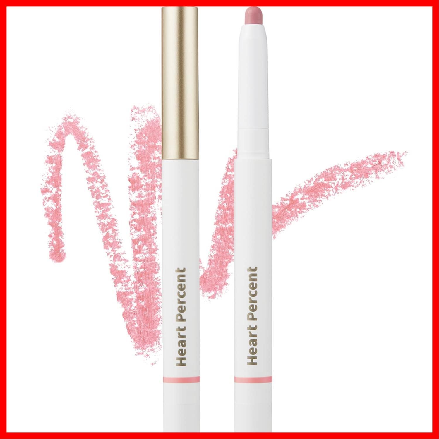 在庫 Mood On Lip Pencil Dote リップライナー リップベース シェディング チーク ドットオンムードリップペンシル マルチ4 in 1リップペンシル 口角ライナー Percent 02 クリーミーピンク CREAMY ハートパーセ