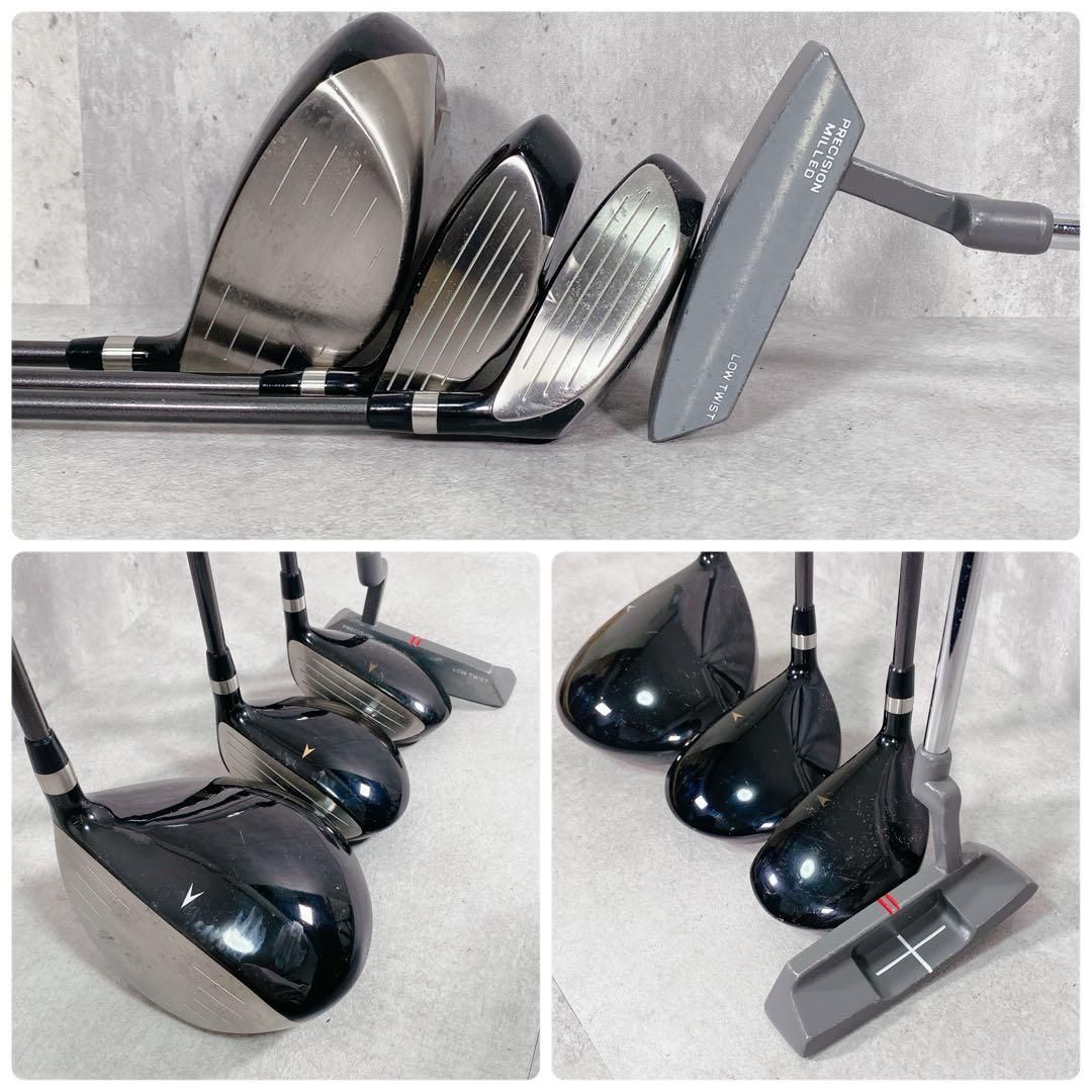 V159 左利き FITWAY 他 メンズ ゴルフ クラブセット 豪華 13本入