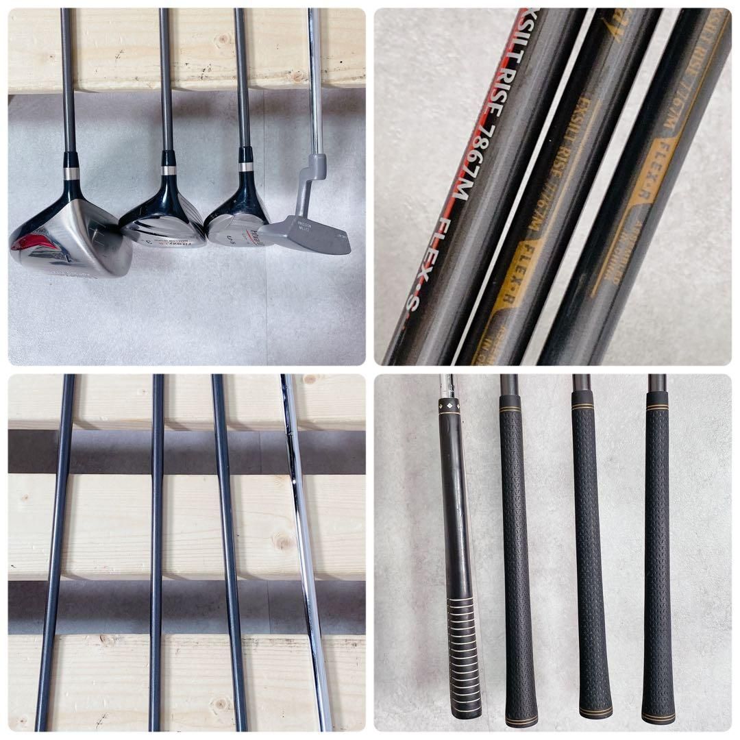 V159 左利き FITWAY 他 メンズ ゴルフ クラブセット 豪華 13本入