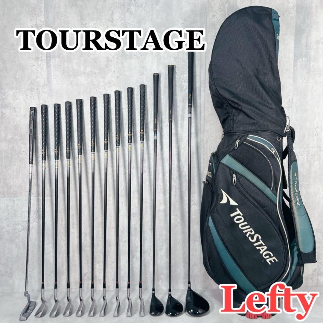 V159 左利き FITWAY 他 メンズ ゴルフ クラブセット 豪華 13本入
