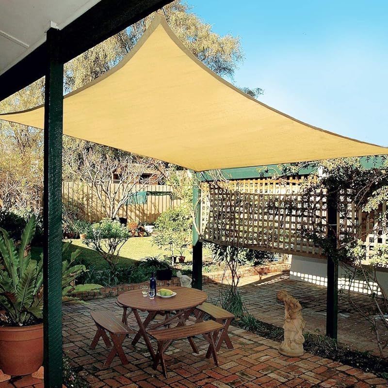 LOVE STORY 日除け シェード3.6x4.8m 砂色 シェードセイル サンシェード 日よけ オーニング