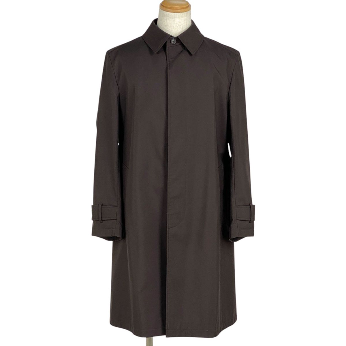 バーバリーブラックレーベル BURBERRY BLACK LABEL ステン コート 裏チェック アウター ステン コート ポリエステル ブラウン メンズ