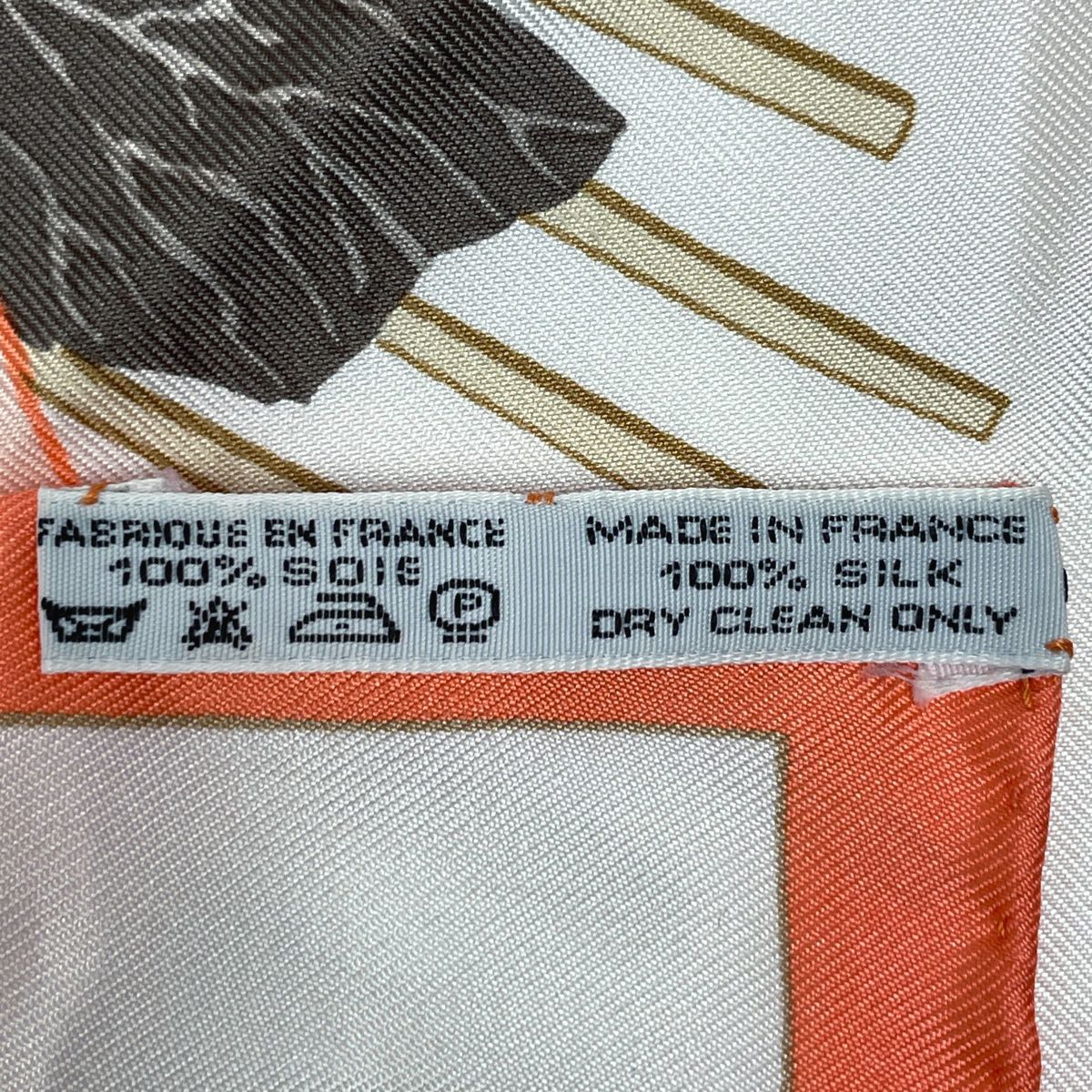 エルメス HERMES カレ90 Les Pivoines 芍薬 牡丹 花柄 フラワー柄 スカーフ シルク オレンジ ベージュ マルチ レディース