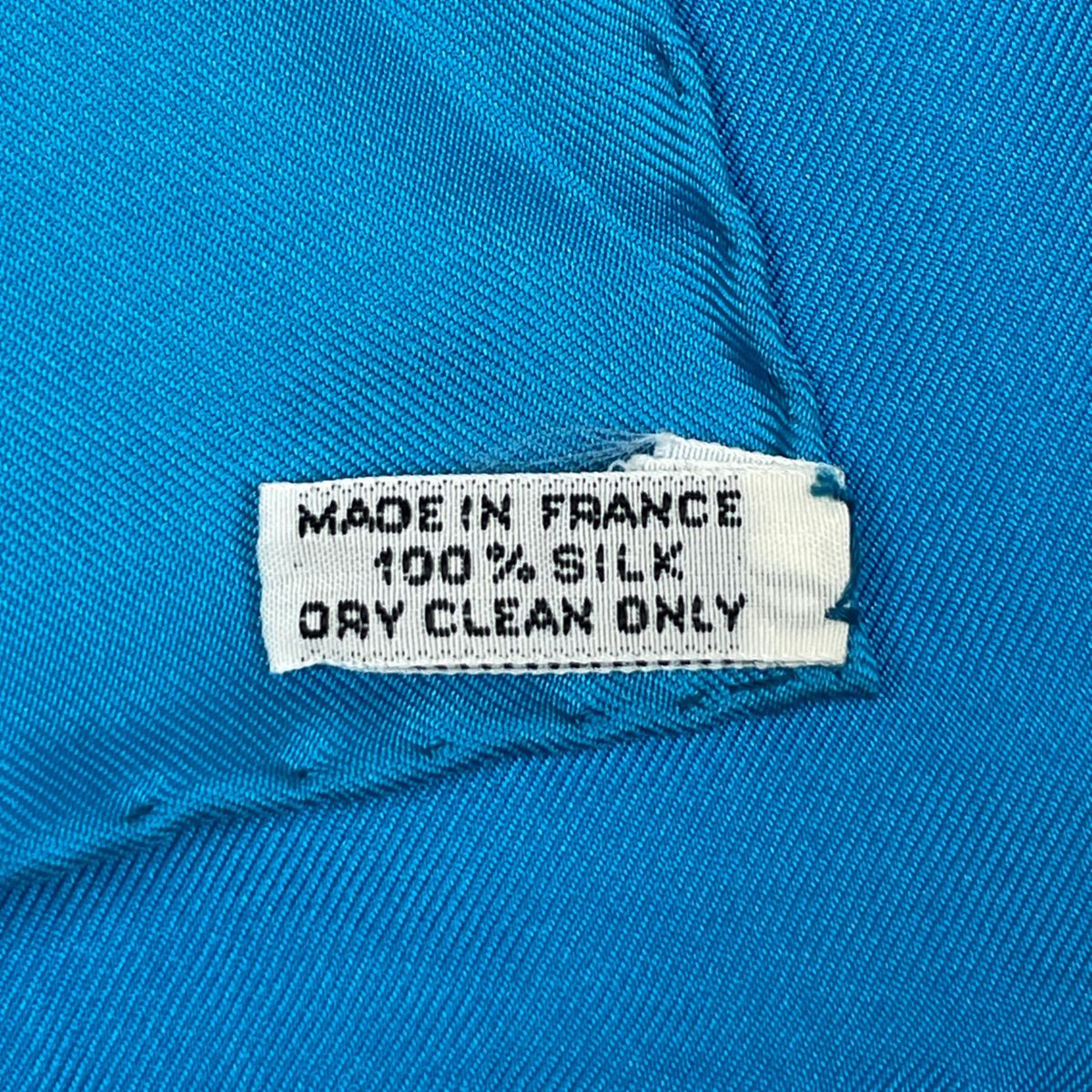 エルメス HERMES カレ 90 TROPIQUES トロピック スカーフ シルク ブルー マルチ レディース