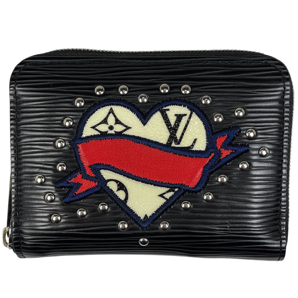 ルイ ヴィトン Louis Vuitton ジッピー コインパース LVストーリーズ ハート コインケース エピ ノワール ブラック M63721 レディース