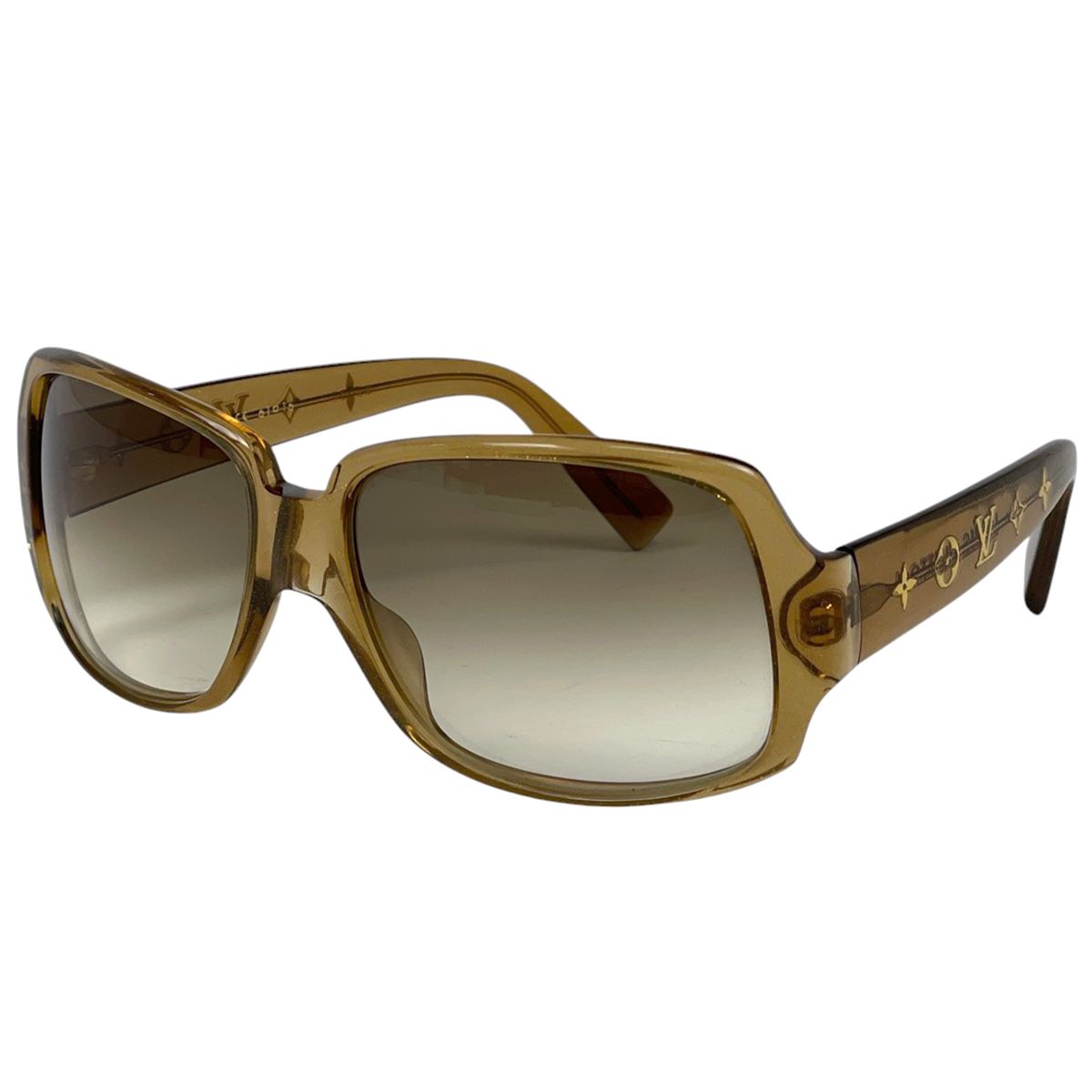 ルイ ヴィトン Louis Vuitton オプセシオン カレ サングラス モノグラム ラメ グラデーション サングラス プラスチック ブラウン Z0025E レディース