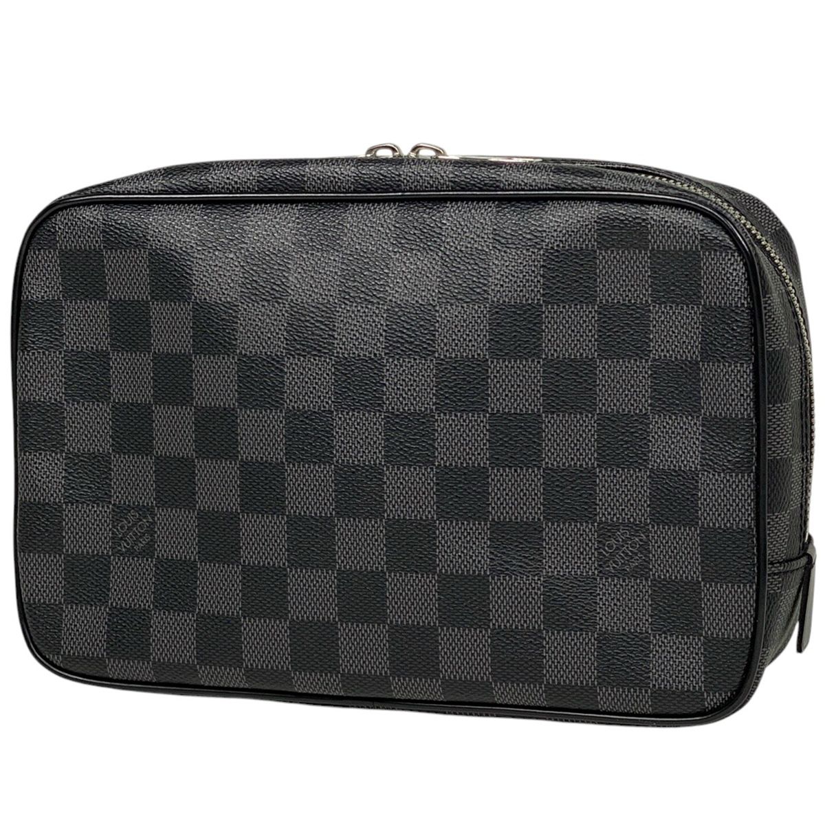 ルイ ヴィトン Louis Vuitton トゥルース トワレ GM トラベルポーチ セカンドバッグ ダミエグラフィット ノワール ブラック グレー N47521 メンズ