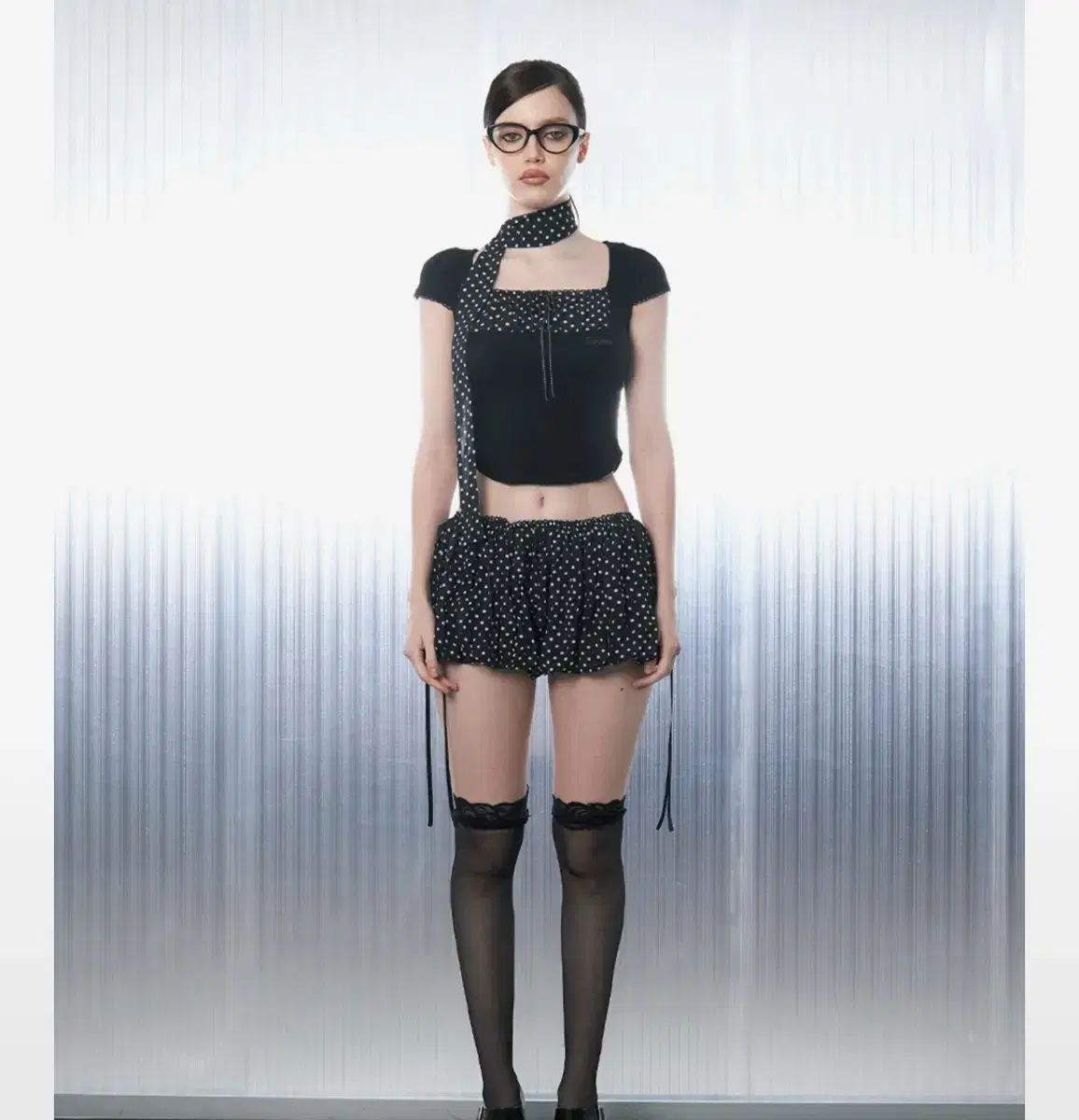 ヒール ドット バルーン ショートパンツ