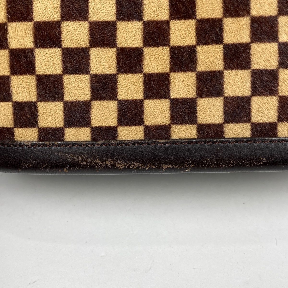 ルイ・ヴィトン Louis Vuitton インパラ ハラコ ハンドバッグ ダミエ