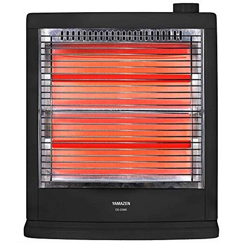 山善 電気ストーブ ヒーター 小型 足元 転倒OFFスイッチ 出力切替2段階 ブラック DS-D086 B df44ef6b