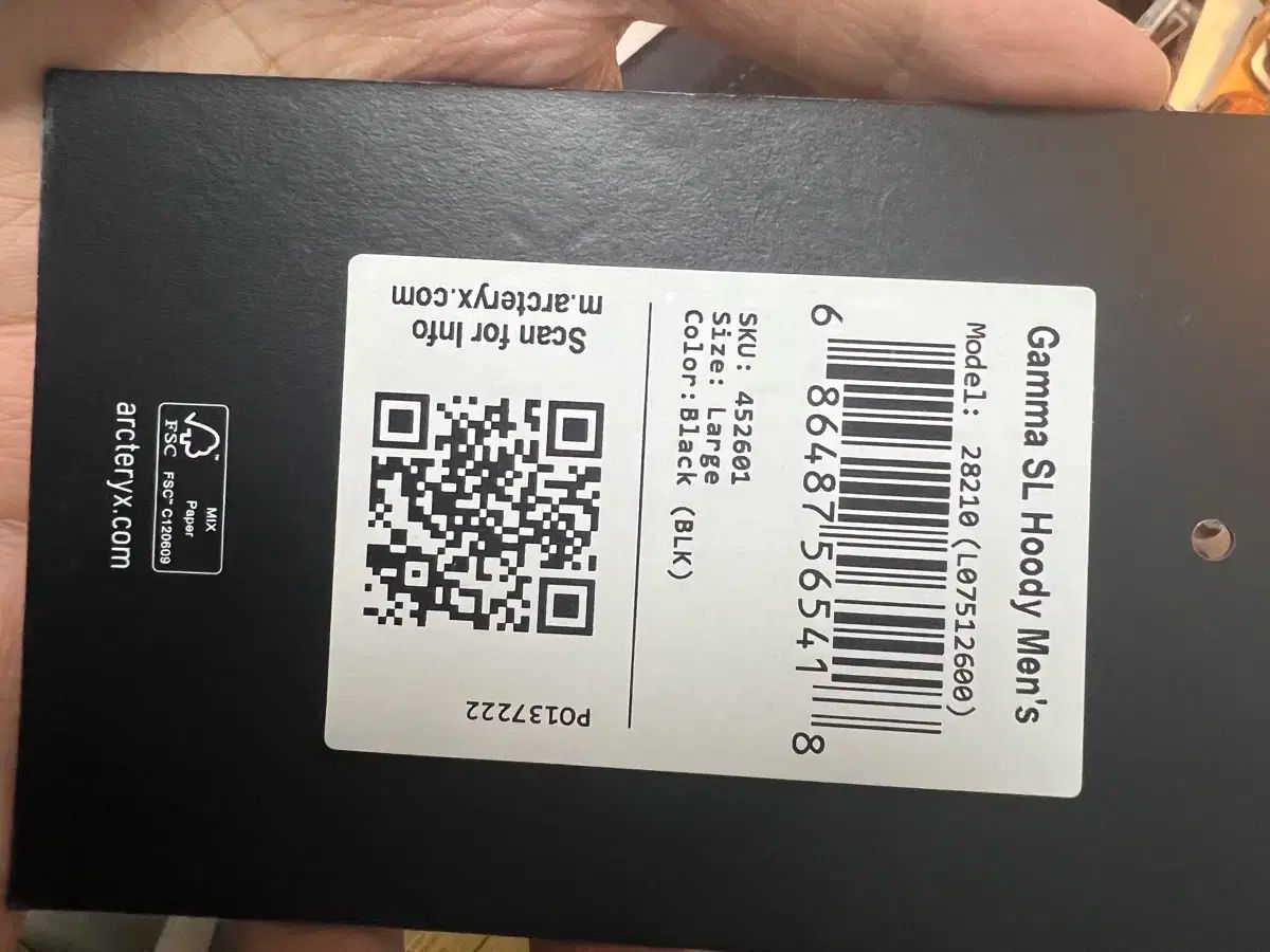 ARC TERYX アークテリクス GAMMA ガンマ sl ブラック 麻 OLIVEOS_COM_TR