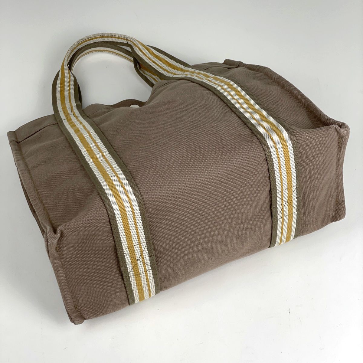 エルメス HERMES サック ド プラージュ ノマードPM エスカーレ ハンドバッグ トートバッグ キャンバス ブラウン レディース