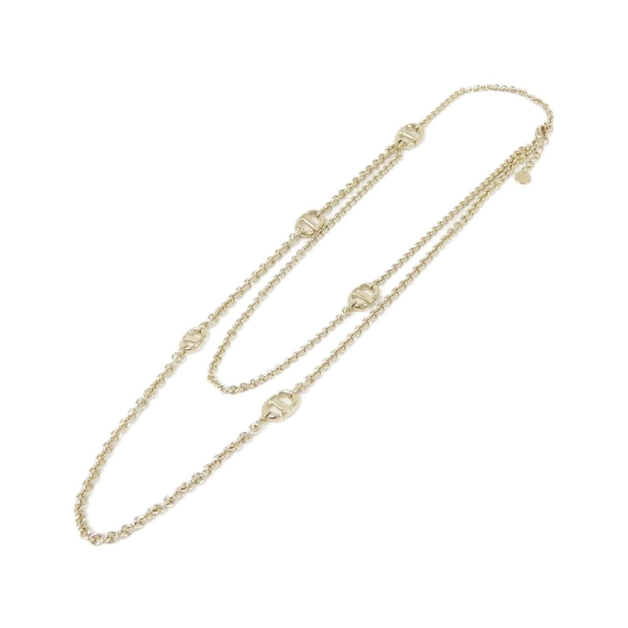 クリスチャンディオール CD ネイビー ネックレス