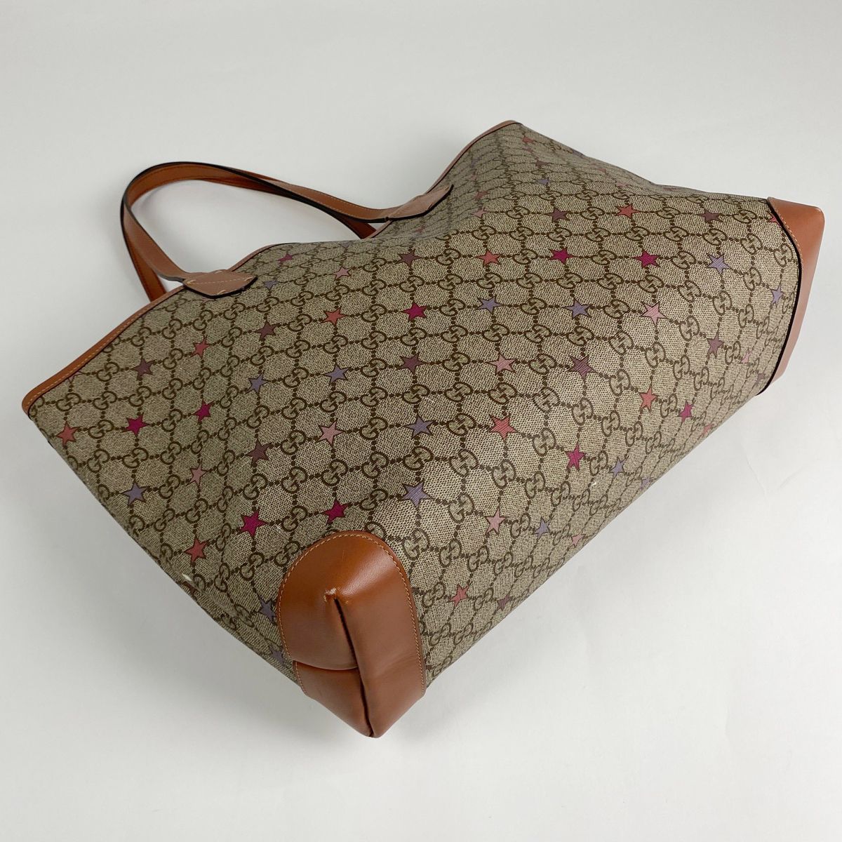 グッチ GUCCI GG柄 トートバッグ スター GGスプリーム ショルダーバッグ トートバッグ コーティングキャンバス ベージュ マルチ 309498 レディース