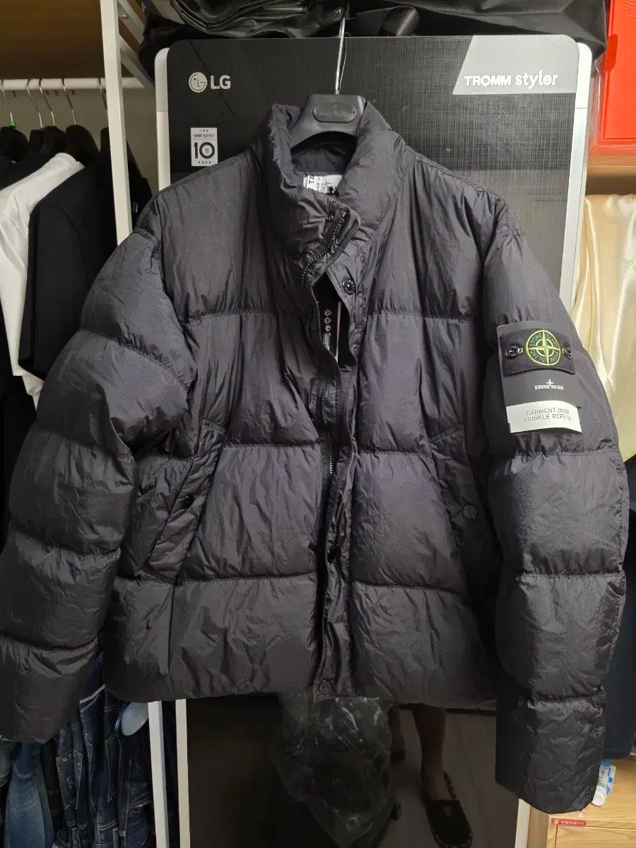 25fw STONE ISLAND ストーンアイランド クリンクルレップス ダウン ブラック 2xl xxl