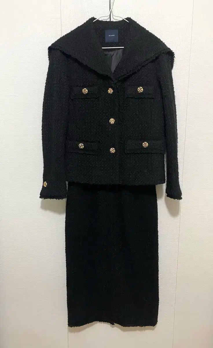 サロンドリエン ツイード スカート セットアップ