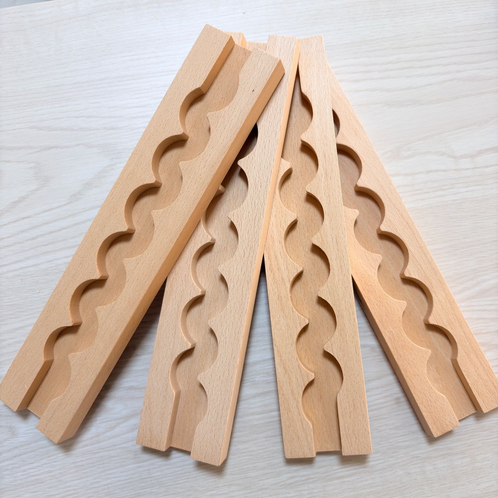 4個セット】ビー玉転がし くねくねスロープ ピタゴラスイッチ 知育玩具