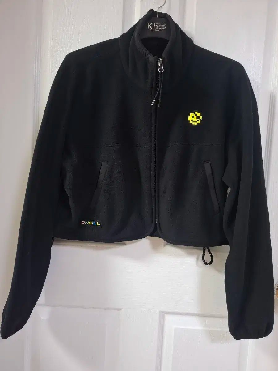 O Neill 黒フリースジップアップジャケット ㅡSㅡ 細身77まで