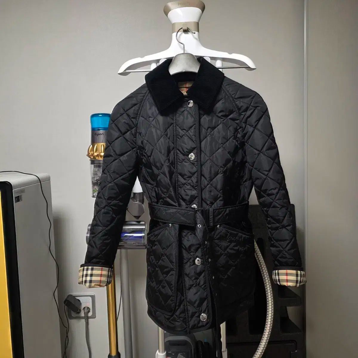 バーバリー キルティングジャケット m