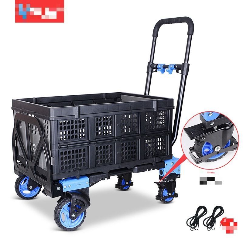 2WAY 折りたたみ式台車 ハンドトラック フラットカート タイヤ収納 2X4 軽量ハンドキャリー 総耐荷重150KG 3段階高さ調節ハンドル ストッパー付き