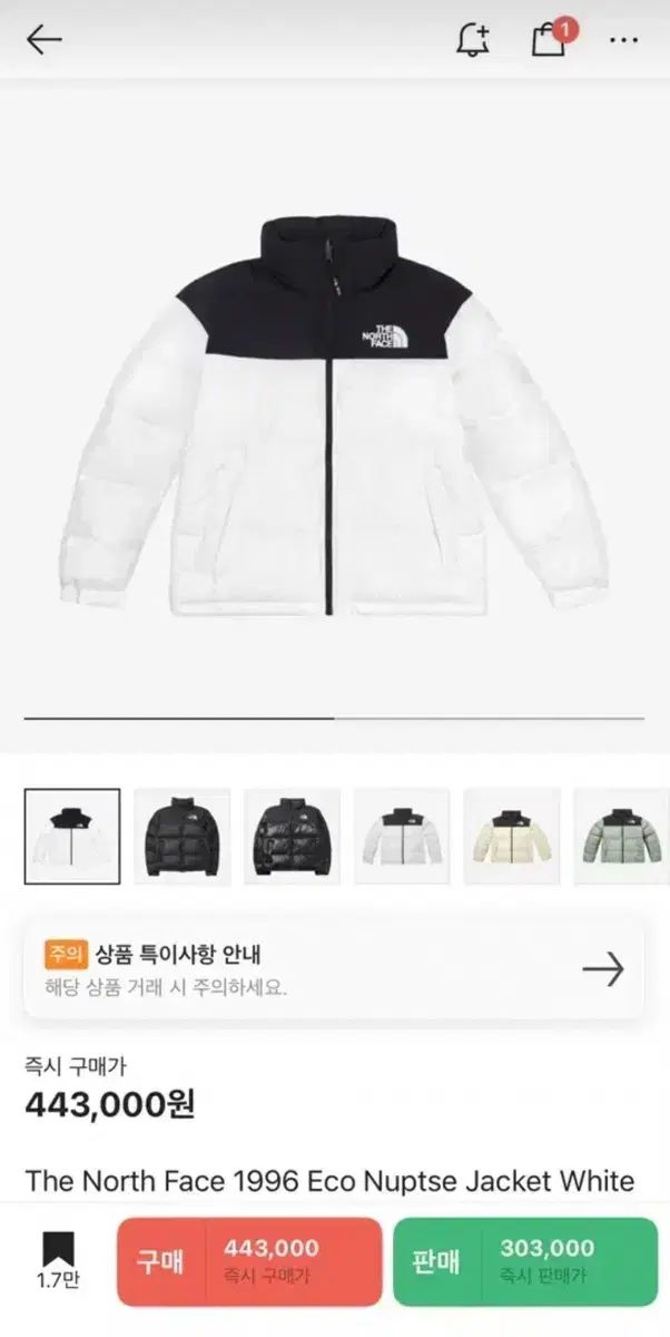 L THE NORTH FACE ザノースフェイス 1996 エコー ヌプシ 白 ダウン