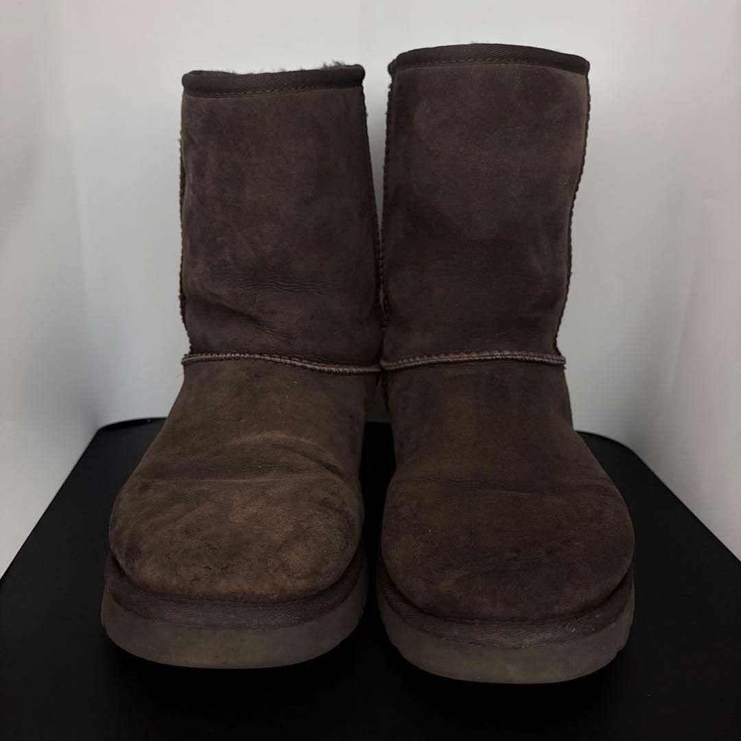 UGG アグ オーストラリア CLASSIC SHORT クラシックショート MEN S 5800 ムートンブーツ メンズ ボア ショートブーツ USA9 ブラウン 茶色