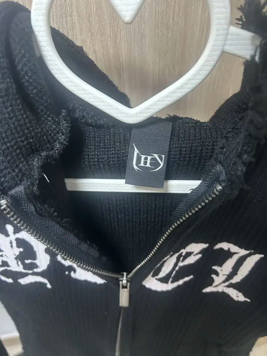  YEEL ブラック フード ジップアップ カーディガン パーカー トップス