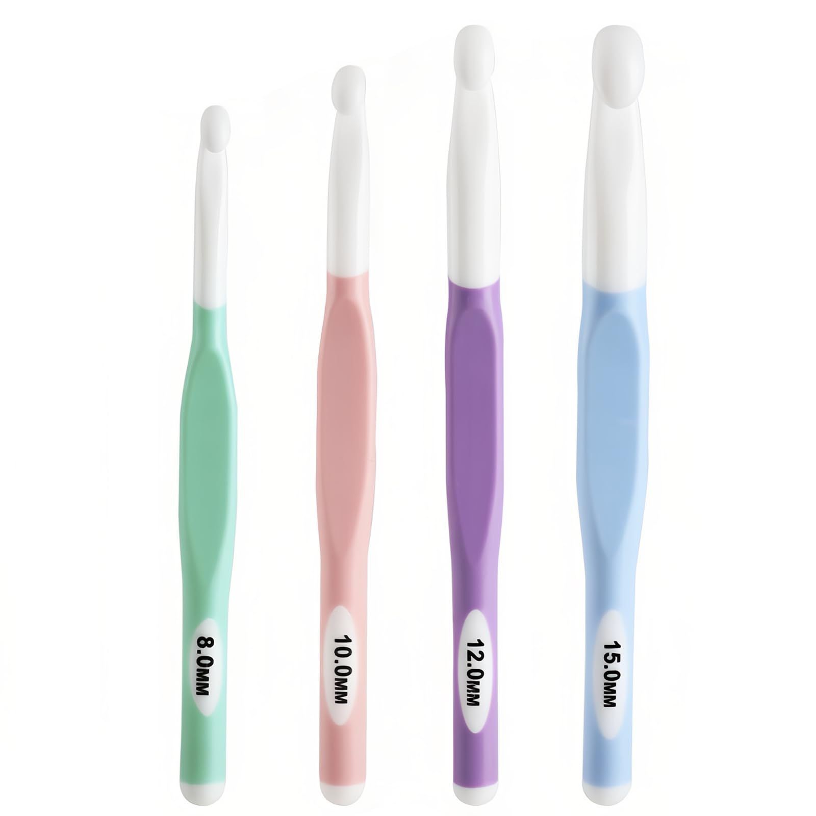 TOAURDA かぎ針セット かぎ針編みフックセット実用的 4本セット 8mm