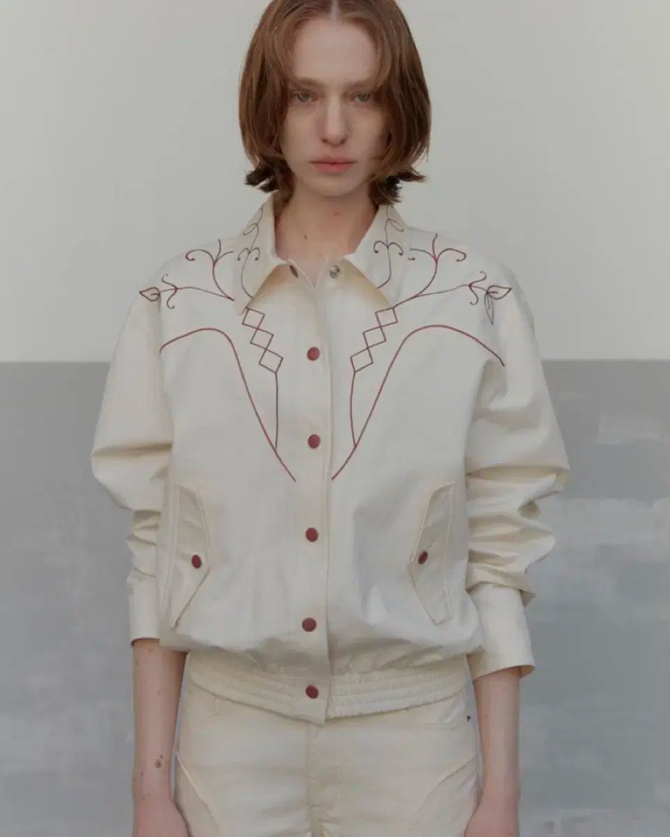 ソールティーペブル ボヘミアン ジャケット アイボリー