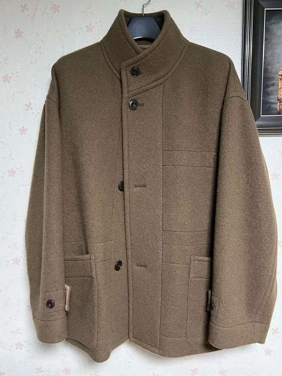 ルメール 23 fw オーバーサイズダッフルコート ブラウン 50