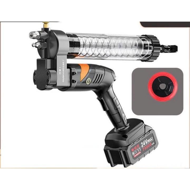 大好評 電動グリースガン 充電式24v コードレス電気グリースガン 充電式コーキングガン 掘削機グリースガン 農業機械車オートバイのメンテナンス