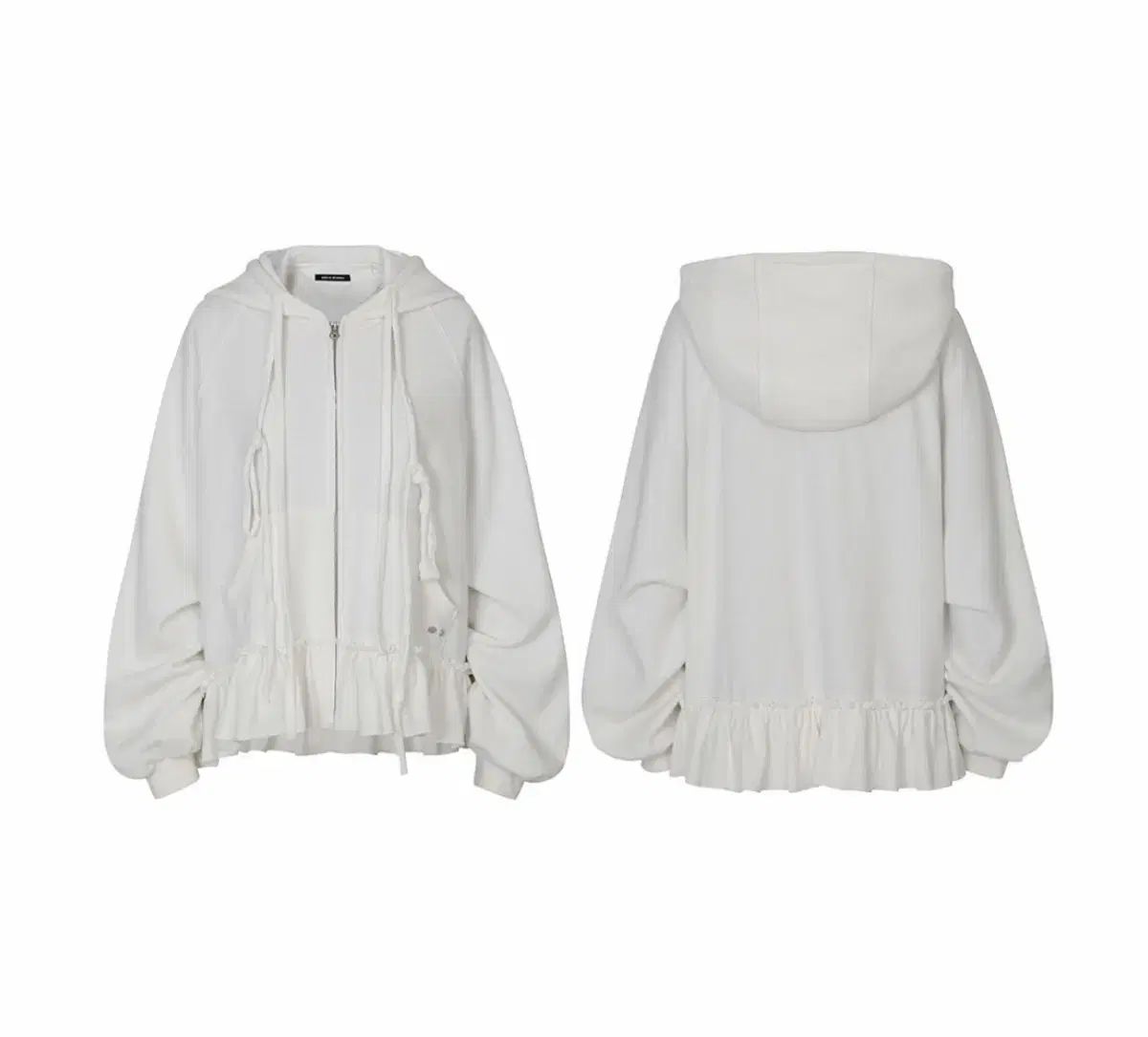 PAIN OR PLEASURE ペインオアプレジャー アンド エンジェル フード ジップアップ 白