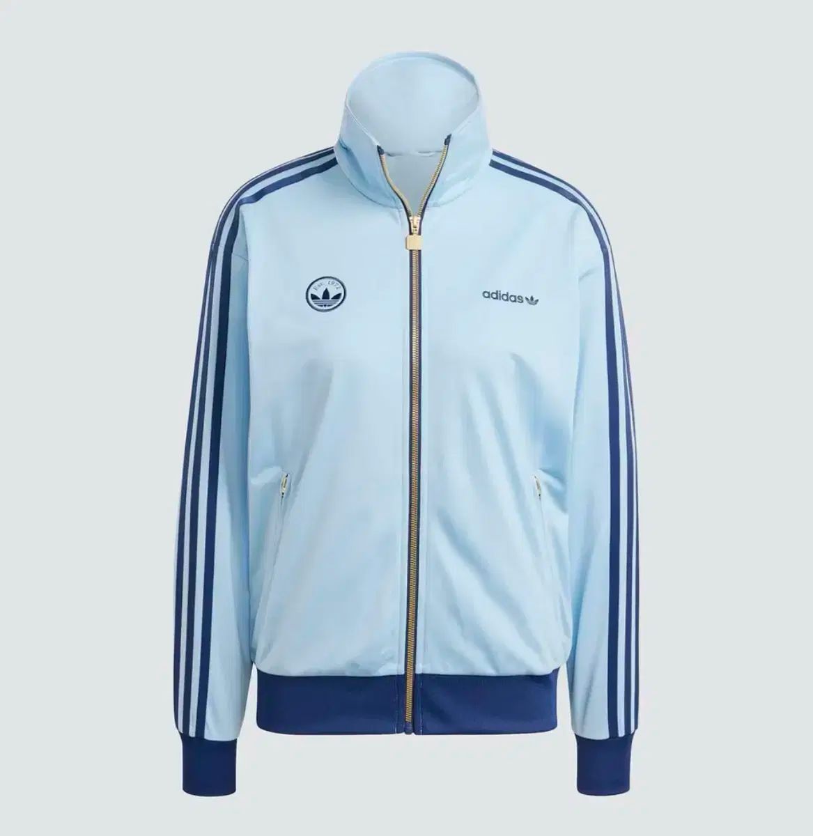 アディダス ファイヤーバード トラックジャージ スカイブルー Lサイズ