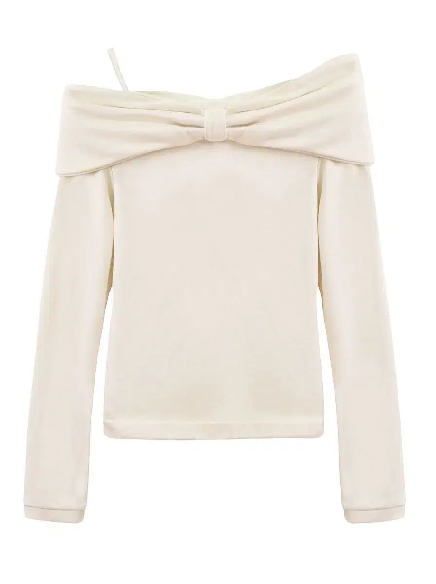 シュガブリス リボン ハグT ベージュ