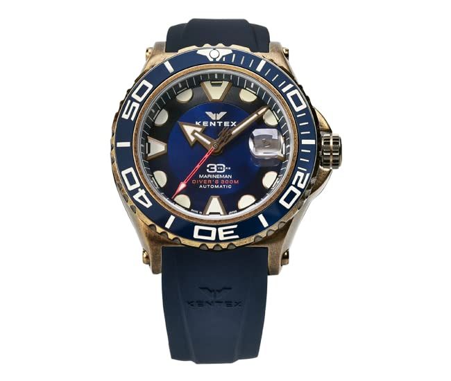 ケンテックス KENTEX 腕時計 機械式自動巻 マリンマン シーアングラー ダメージマッドゴールド 300本 モデル S706X−03