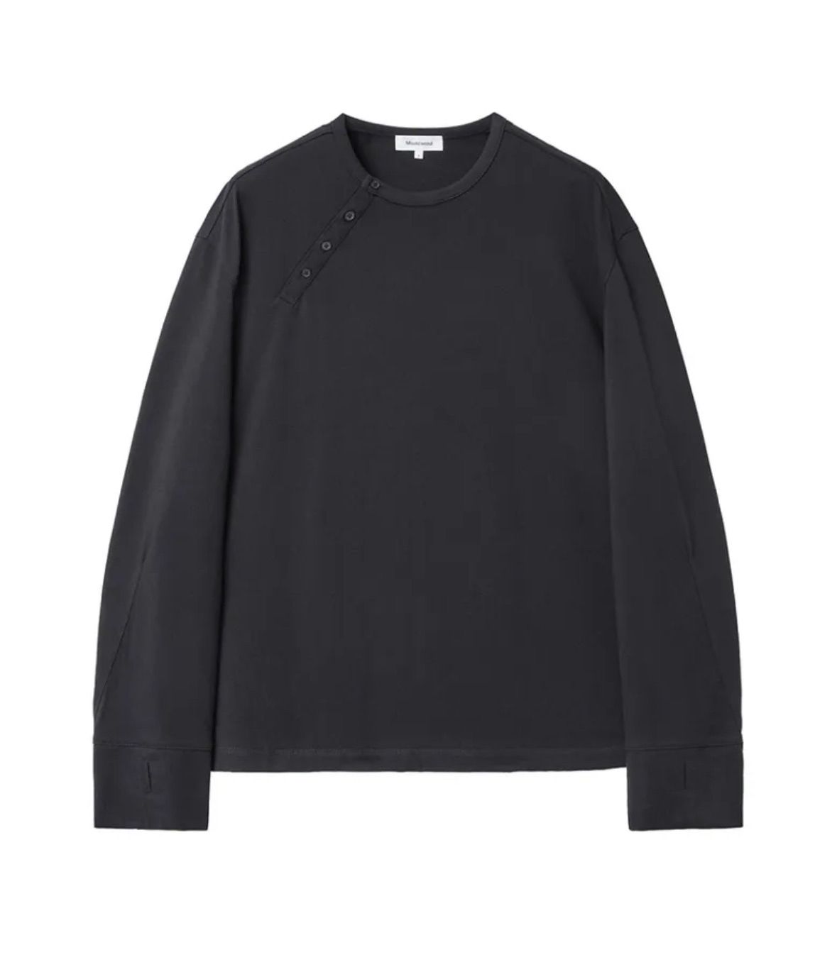 1 ミセキソウル マン ヘンリーネック ロングスリーブ ブラック