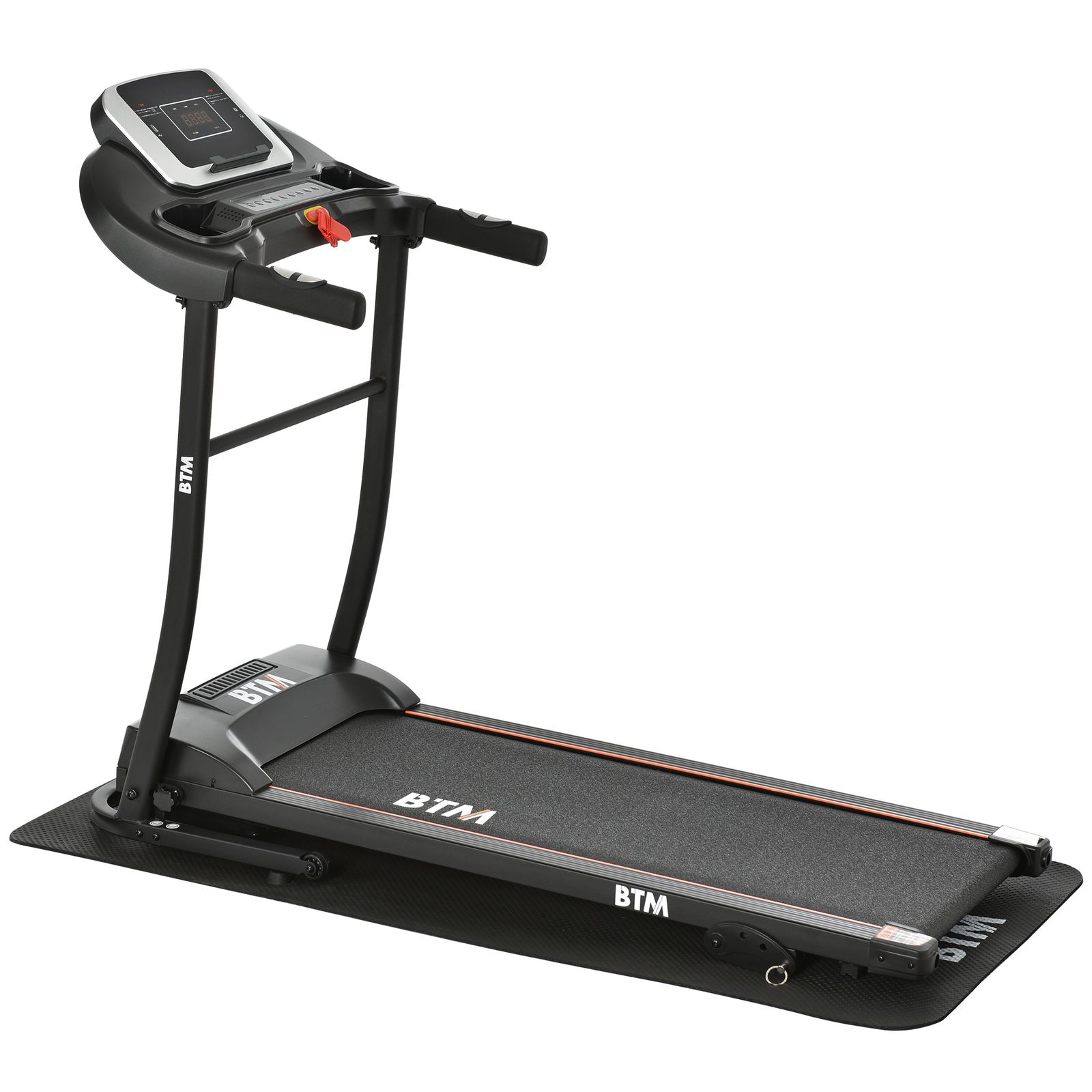 電動ランニングマシン ルームランナー MAX12km h BTM マット付き フィットネスマシーン ダイエット器具