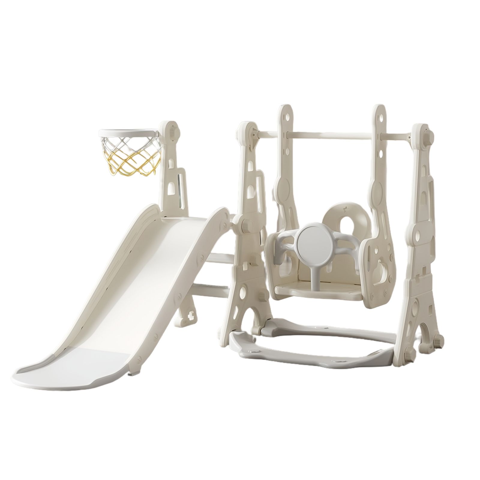 滑り台 すべり台 幼児用 滑り台とブランコセット バスケットゴール ブランコ三段階調整可 遊具 室内遊具 屋内 家庭用 大型遊具 プレゼント 耐荷重40kg