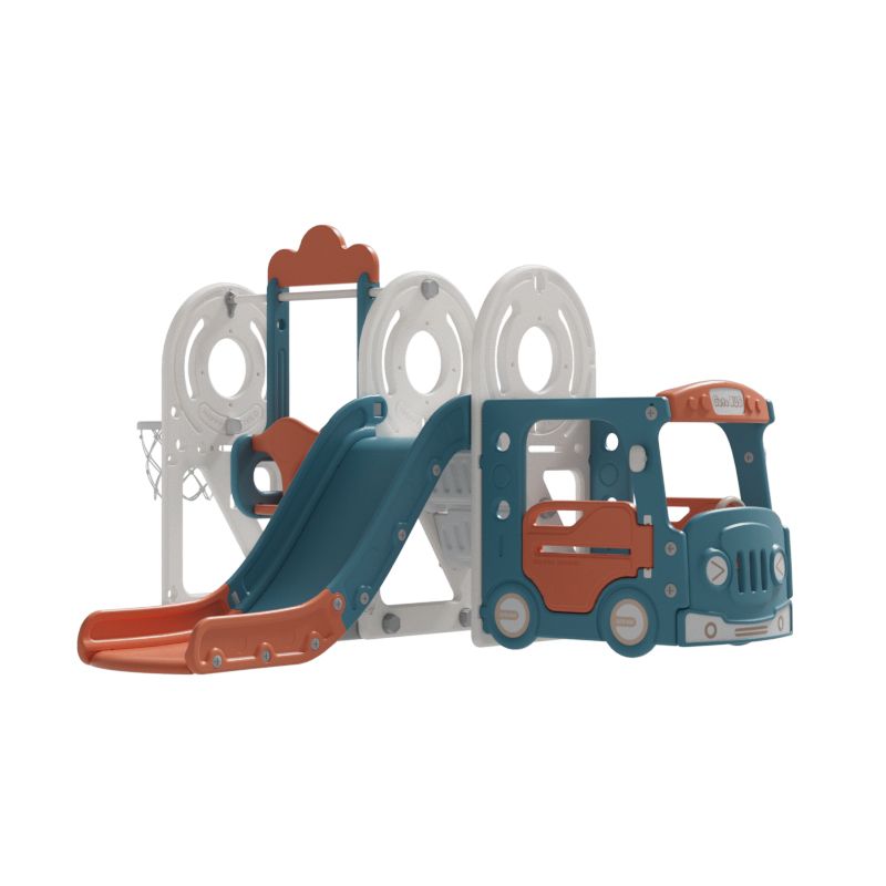 バス滑り台 すべり台 ブランコ スイング 大型遊具 すべりだい スライダー 室内 遊具 キッズ キッズパーク 子供 バスケットゴール プレゼント