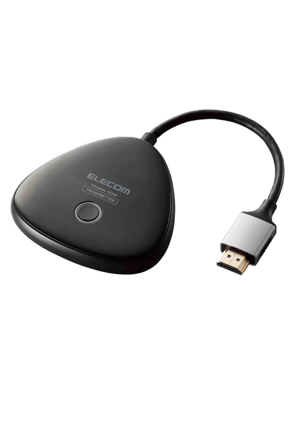 エレコム ワイヤレスhdmi 送信機 エクステンダー 無線 4K 3840×2160 30Hz トランスミッター 最大伝送距離 15m サビや劣化に強い金メッキ加工 DH-WLTXHM1BK ワイヤレスhdmi本体