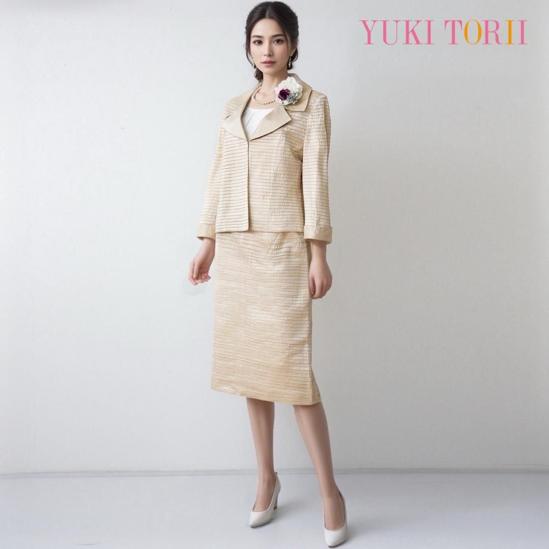 当日発送 ユキトリイ シルク セレモニー ベージュ 38