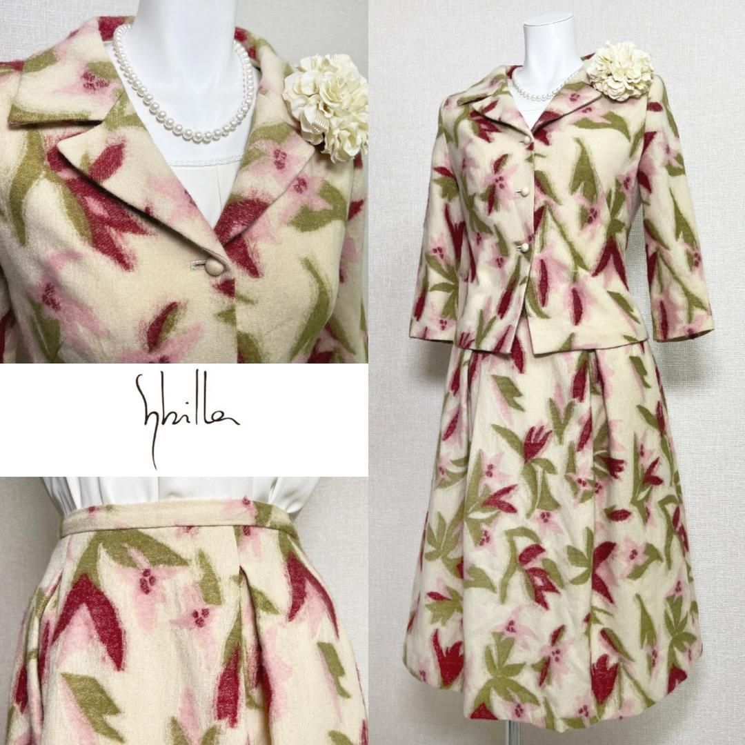 シビラ フラワーモチーフニット 優しい雰囲気