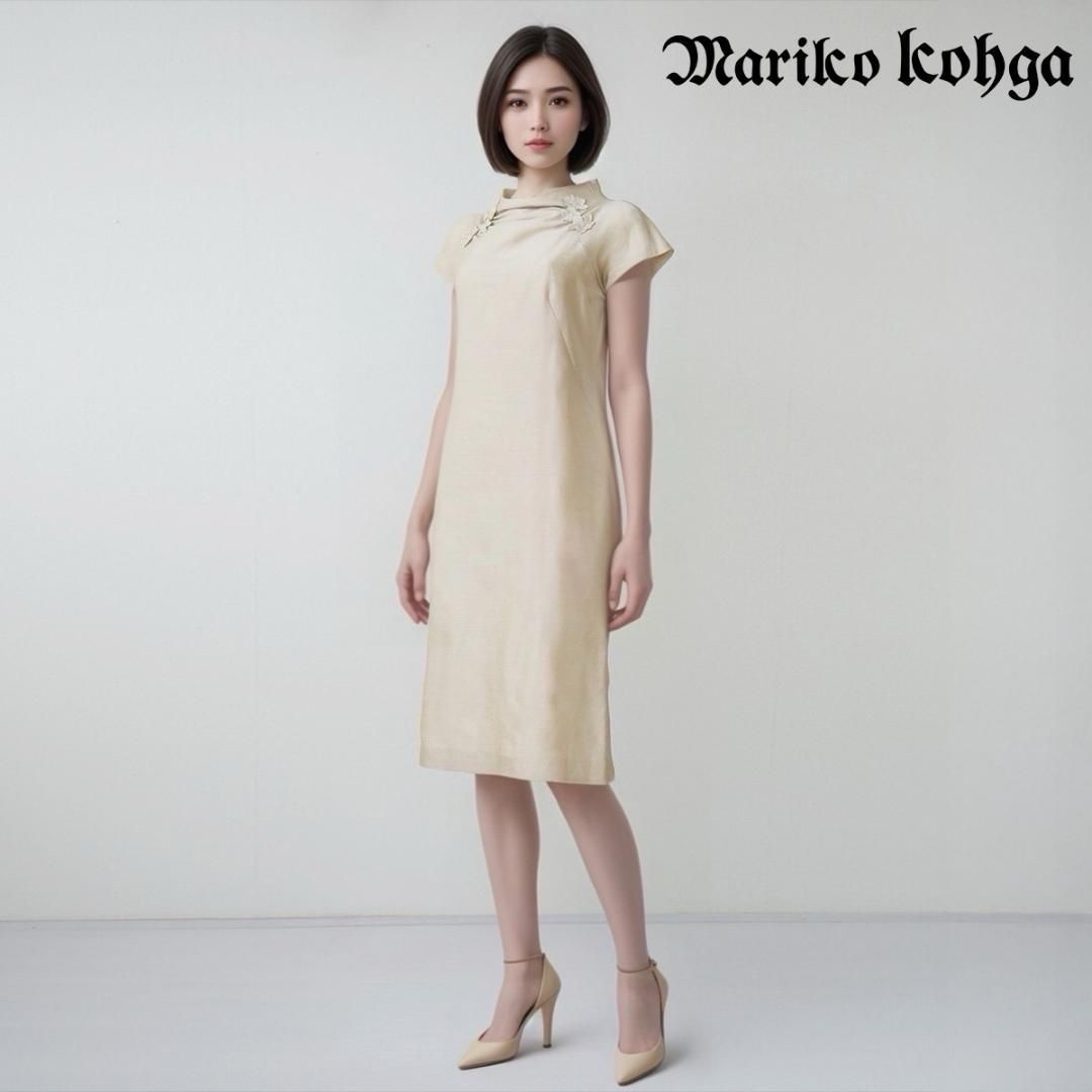 当日発送 東京ソワール マリココウガ ミディドレス 9号相当