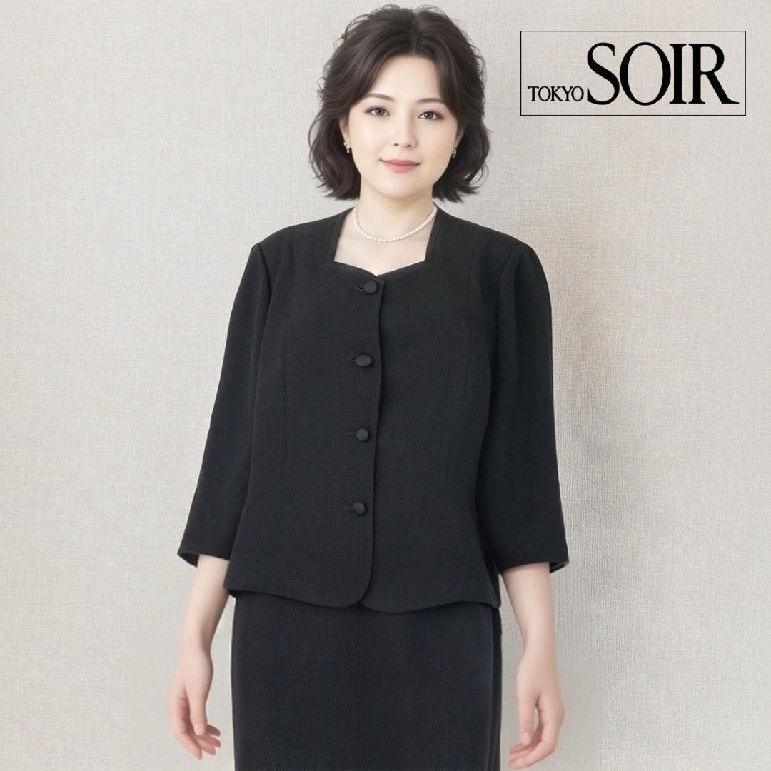 〇当日発送 東京ソワール ルネソワール 礼服 19号 優美で軽やか