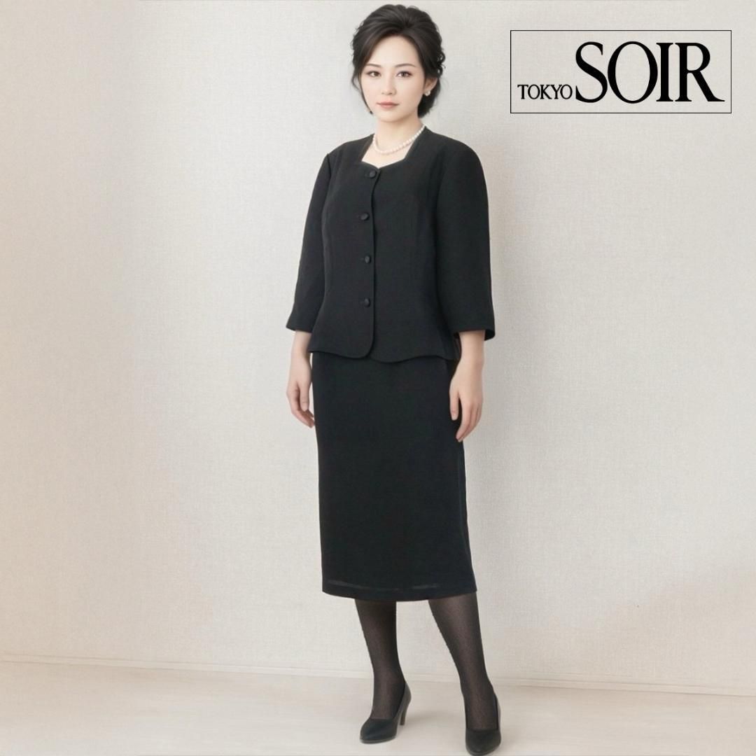 〇当日発送 東京ソワール ルネソワール 礼服 19号 優美で軽やか