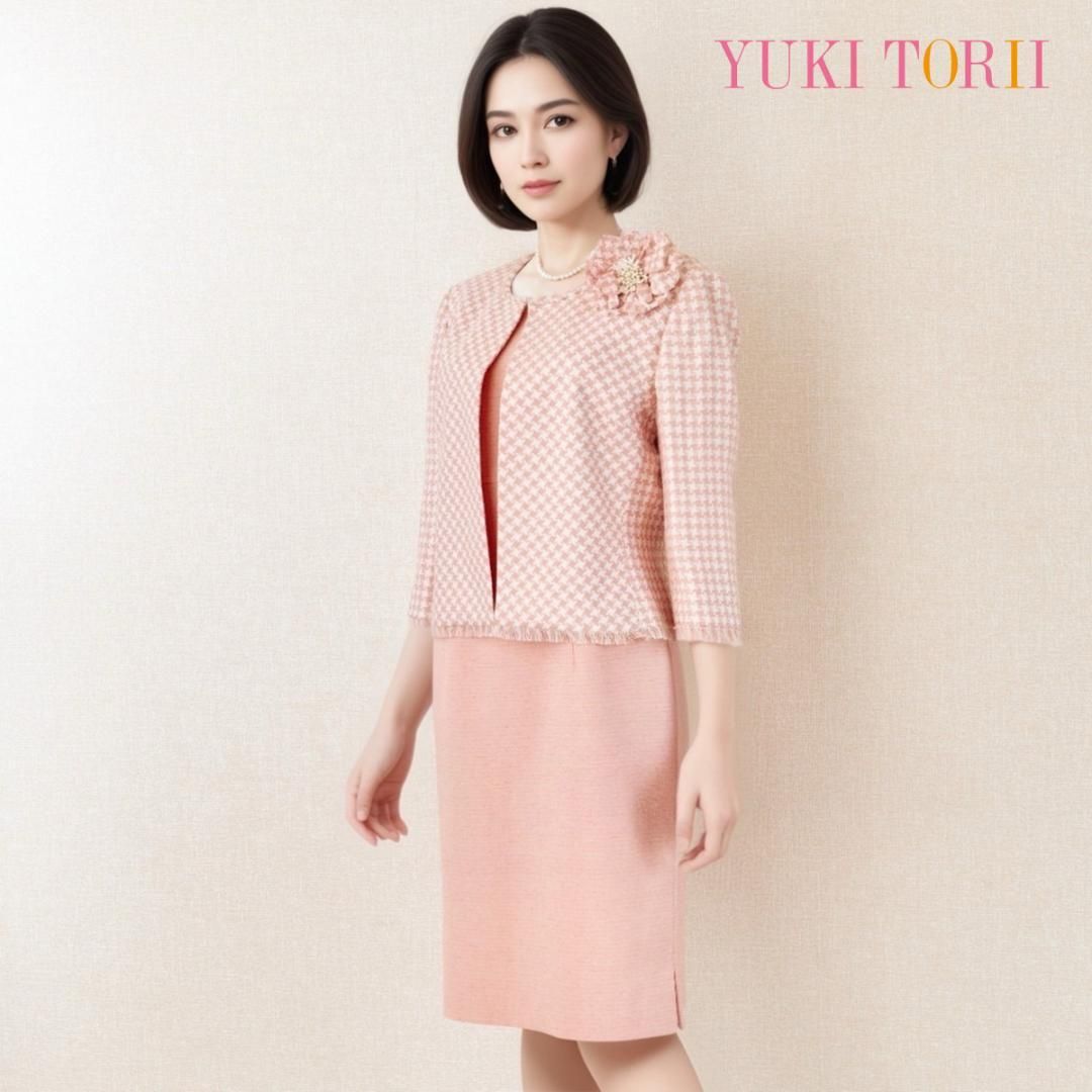 ユキトリイ セレモニー 9号 サーモンピンク 花コサージュ