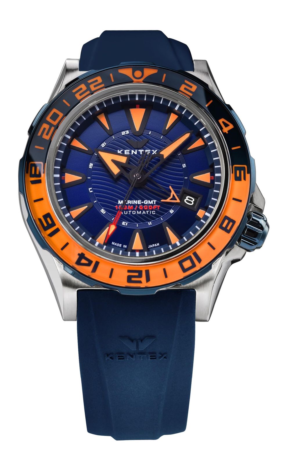 ケンテックス 腕時計 MARINE GMT 機械式自動巻き 88本 S820X-06 メンズ ブルー
